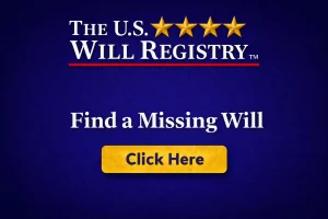 Find a missing will using The U.S. Will Registry search tool online