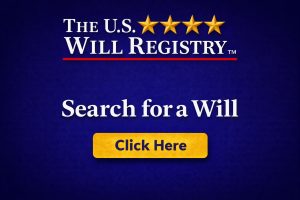 Search for a will using The U.S. Will Registry national database